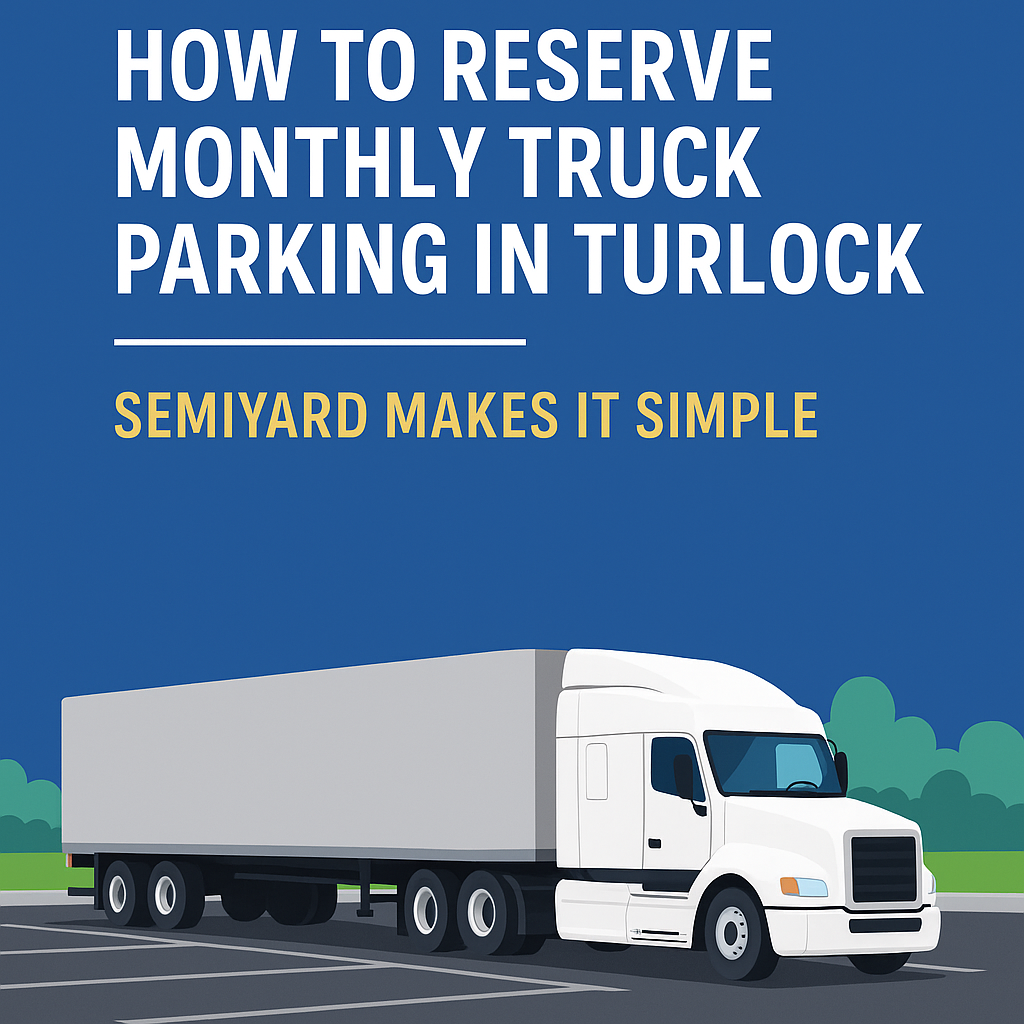 monthly truck parking in Turlock