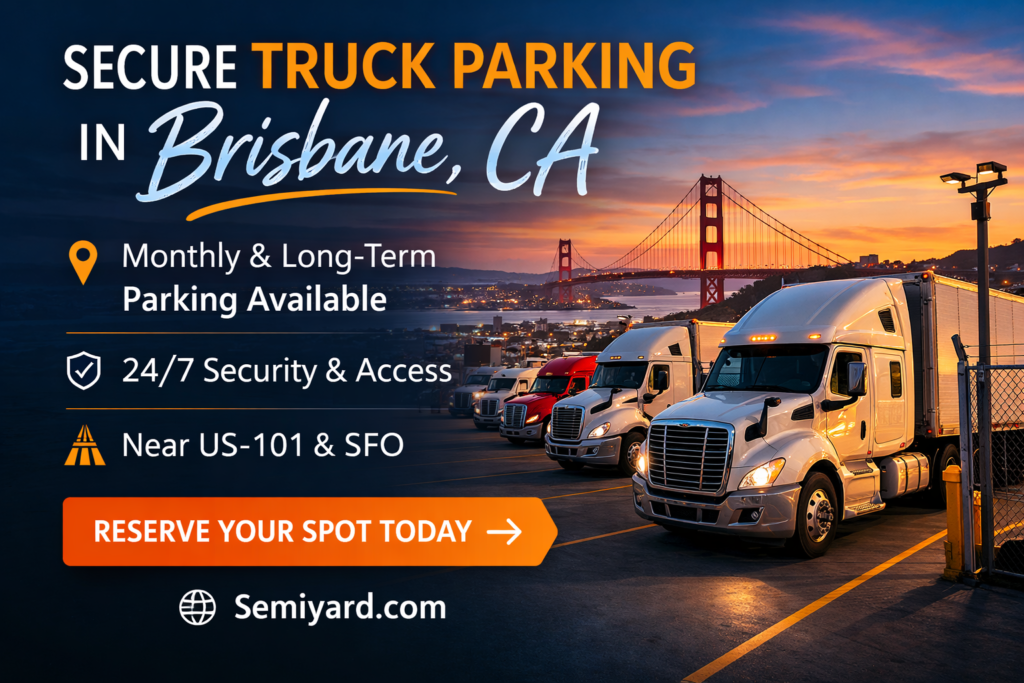 Truck Parking Brisbane, CA