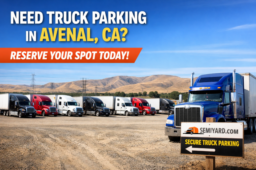 Truck parking in Avenal, CA