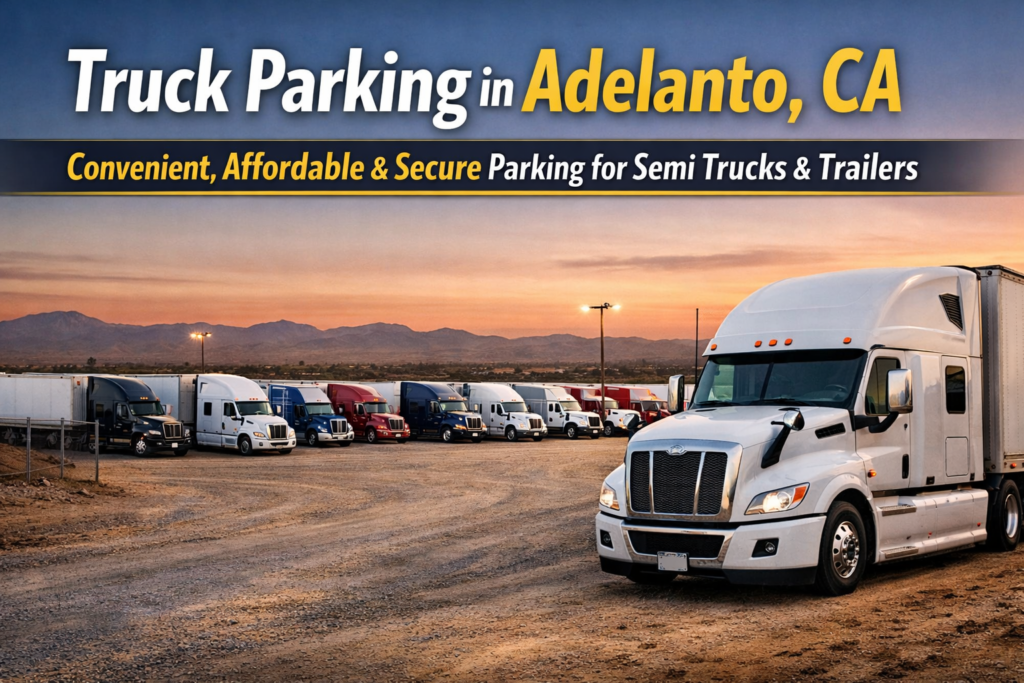 Truck Parking in Adelanto, California