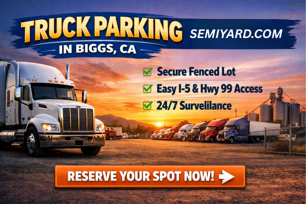 Truck Parking in Biggs, CA