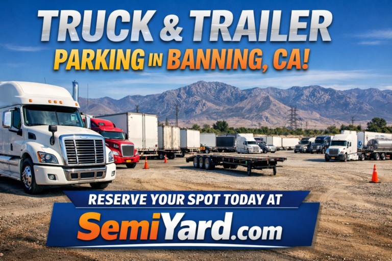 Truck parking in Banning