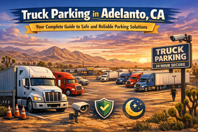 Truck parking in Adelanto