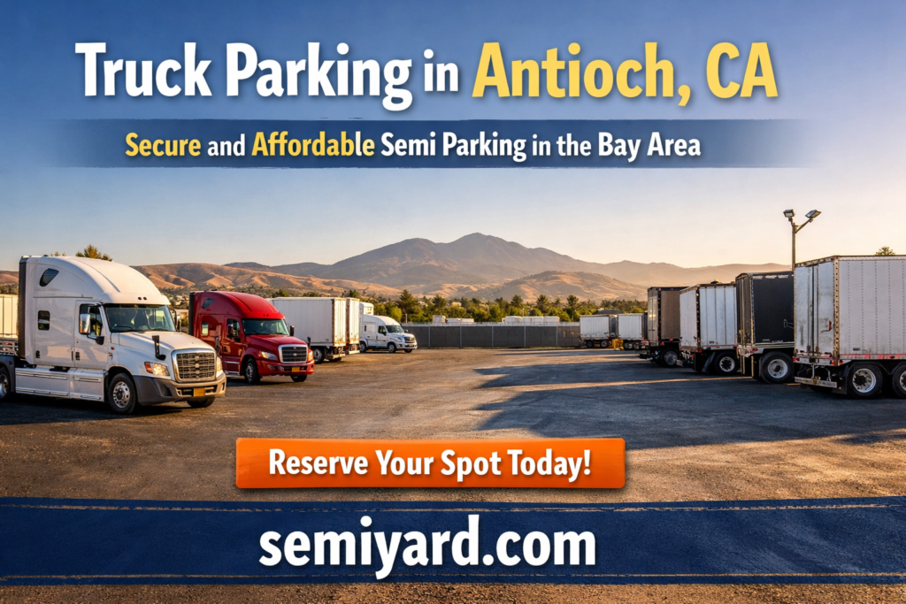 Truck parking in Antioch, CA