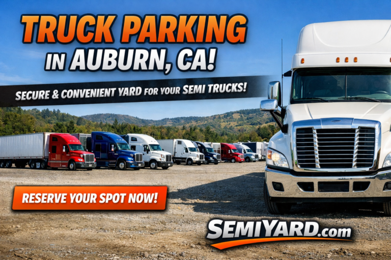 Truck parking in Auburn, CA