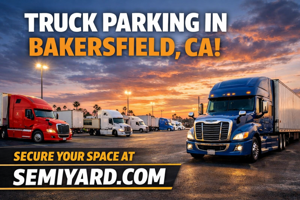 Truck parking in Bakersfield