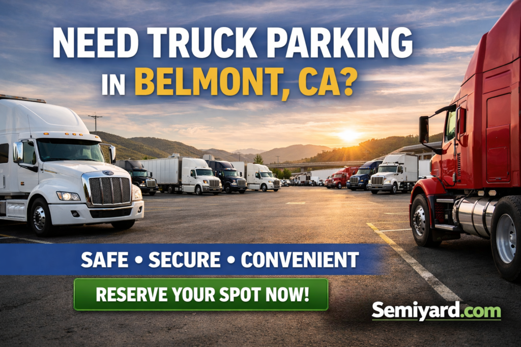 Truck parking in Belmont, CA