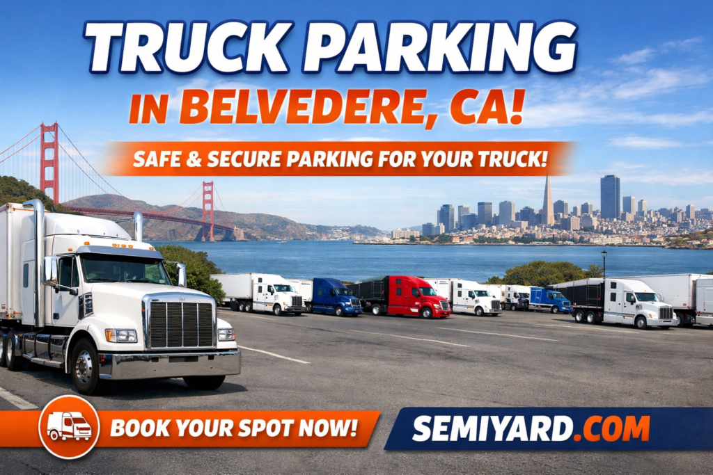Truck parking in Belvedere, CA
