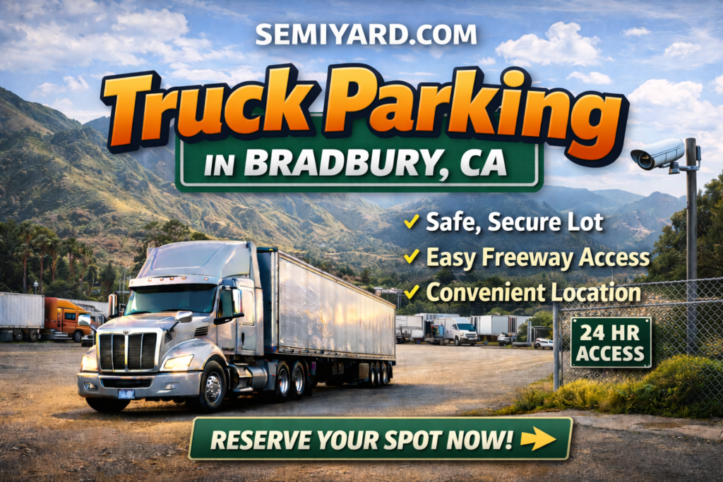 Truck parking in Bradbury, CA