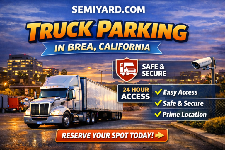 Truck parking in Brea