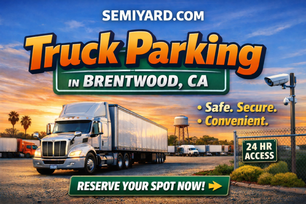 Truck parking in Brentwood, CA