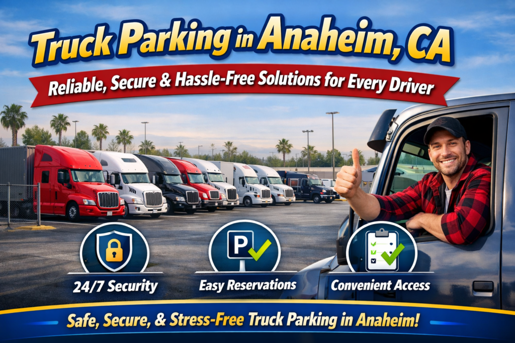 Truck parking solutions in Anaheim