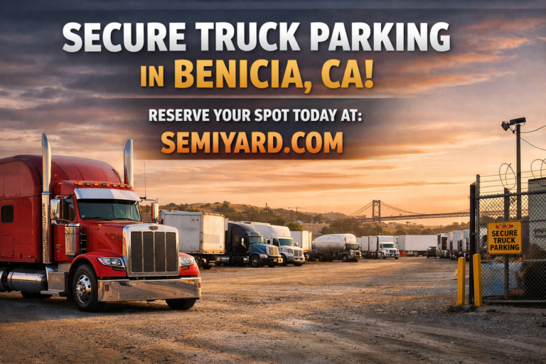 Truck parking in Benicia, CA