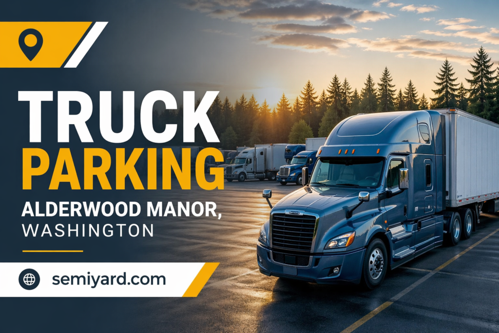 Truck Parking in Alderwood Manor, Washington