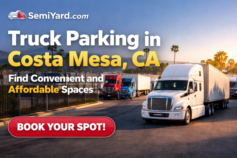 Truck Parking in Costa Mesa, CA