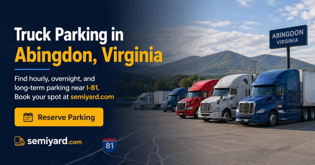 Truck parking in Abingdon, Virginia