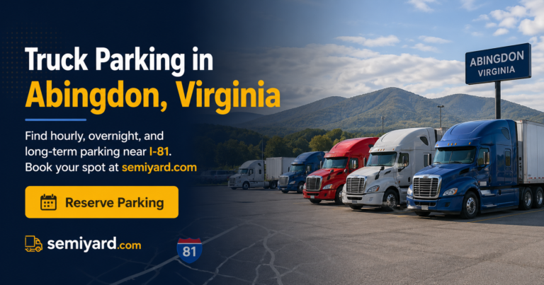 Truck parking in Abingdon, Virginia