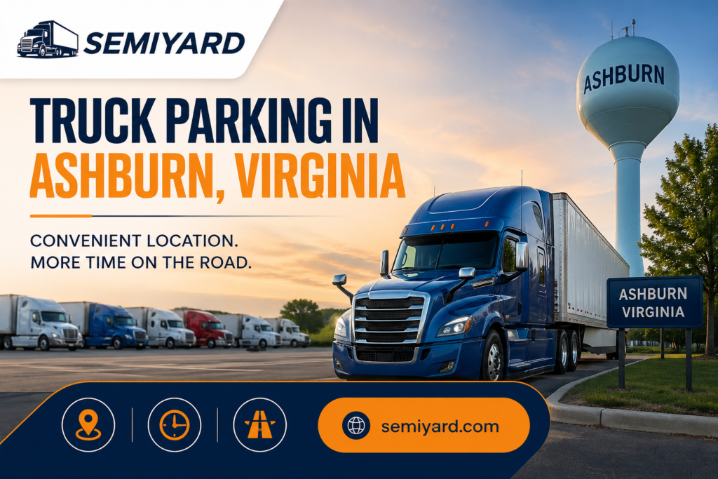 Truck parking in Ashburn, Virginia