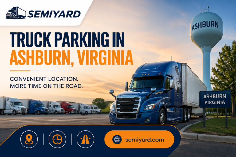 Truck parking in Ashburn, Virginia
