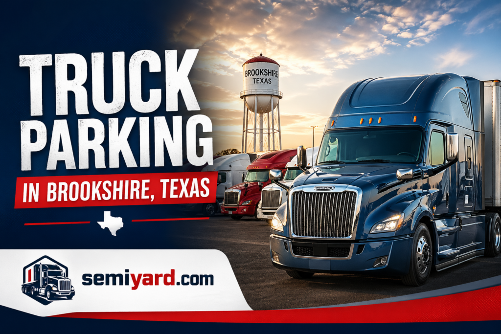 Truck parking in Brookshire, Texas