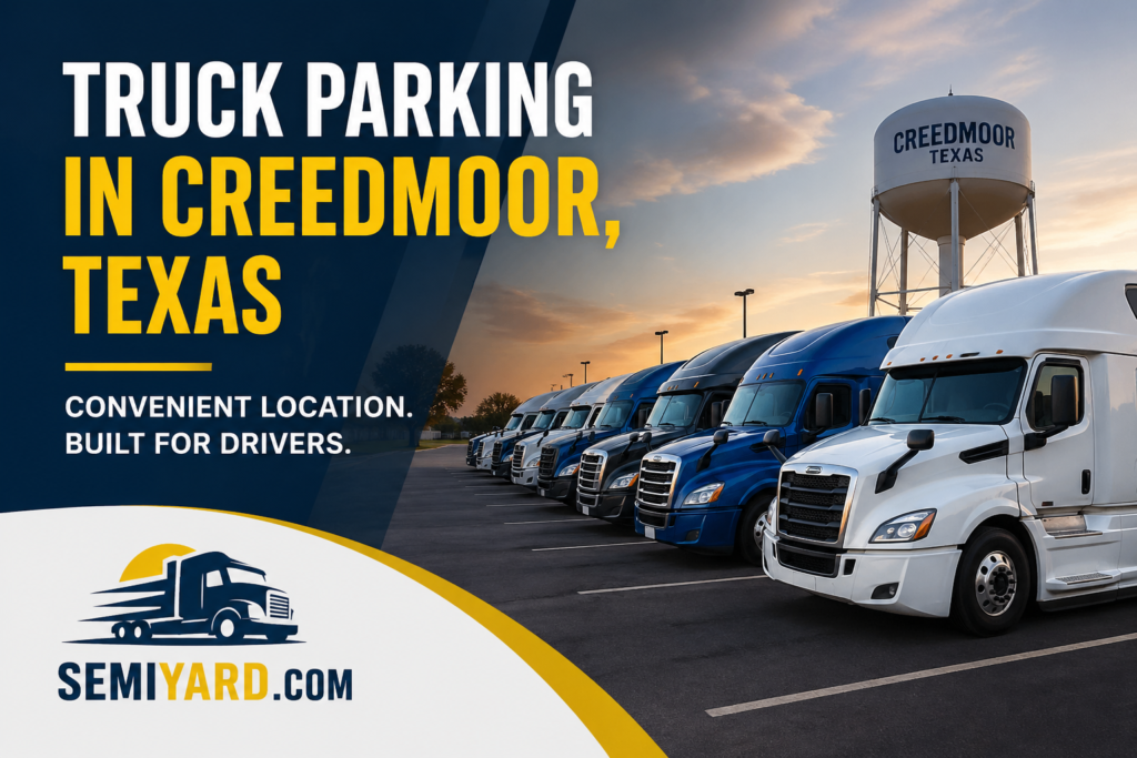 Truck parking in Creedmoor, Texas