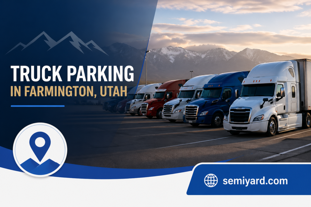 Truck parking in Farmington, Utah