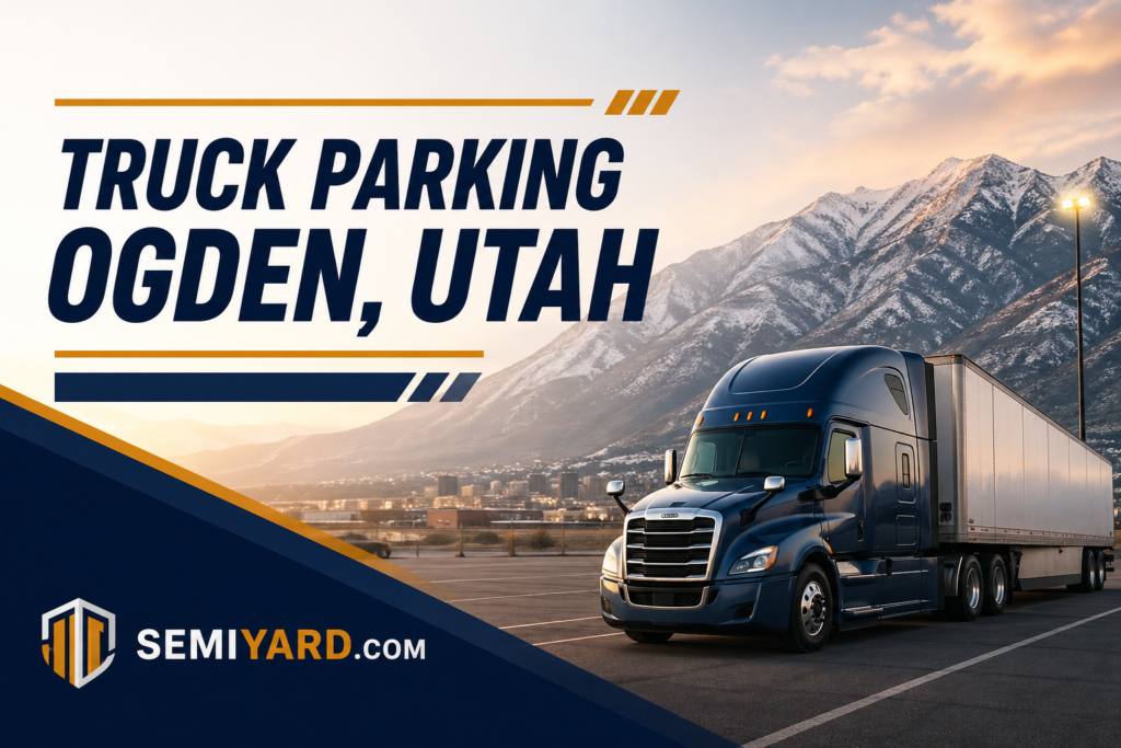Truck parking in Ogden, Utah