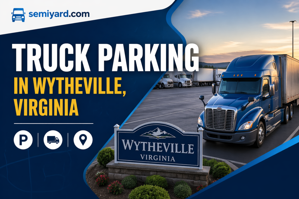 Truck parking in Wytheville, Virginia