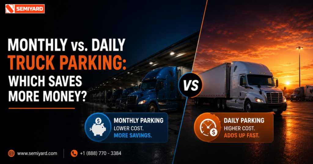 Monthly vs. Daily Truck Parking