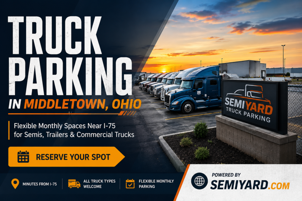 Truck Parking in Middletown, Ohio