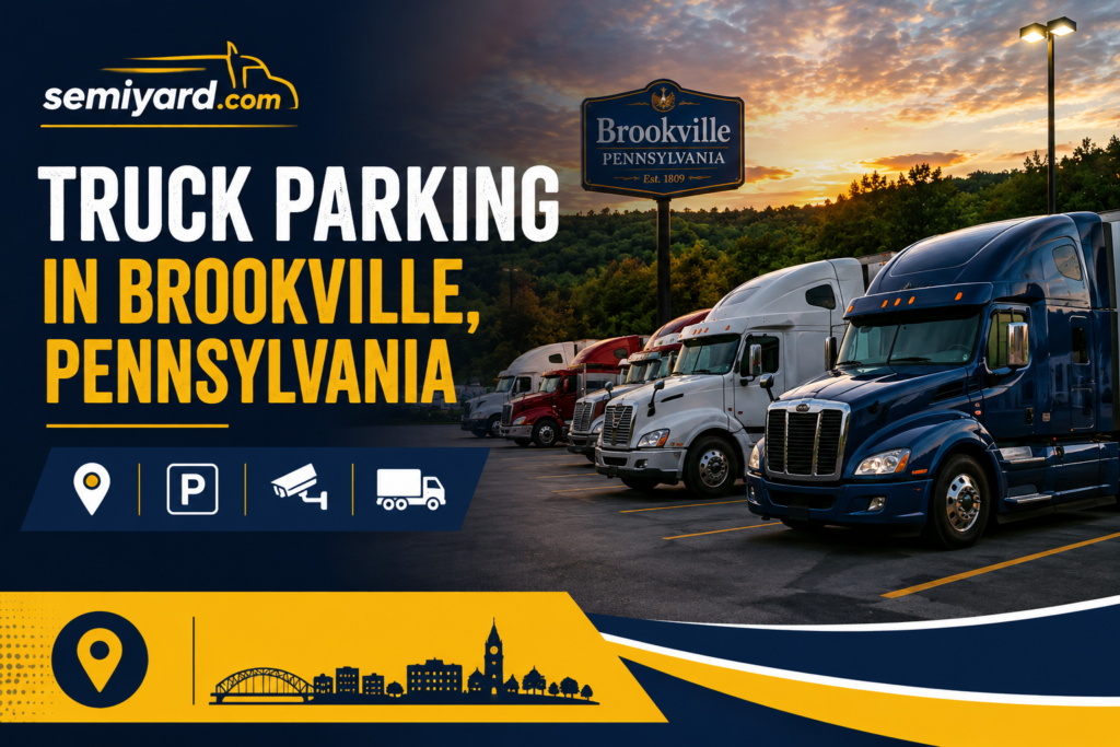 Truck parking in Brookville, PA