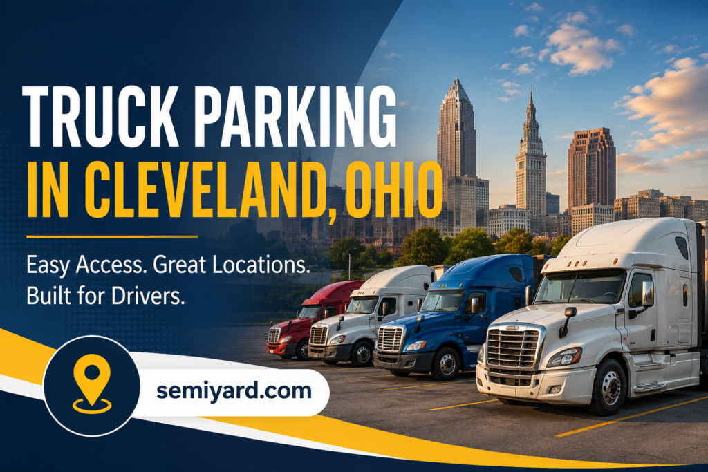 Truck parking in Cleveland, Ohio