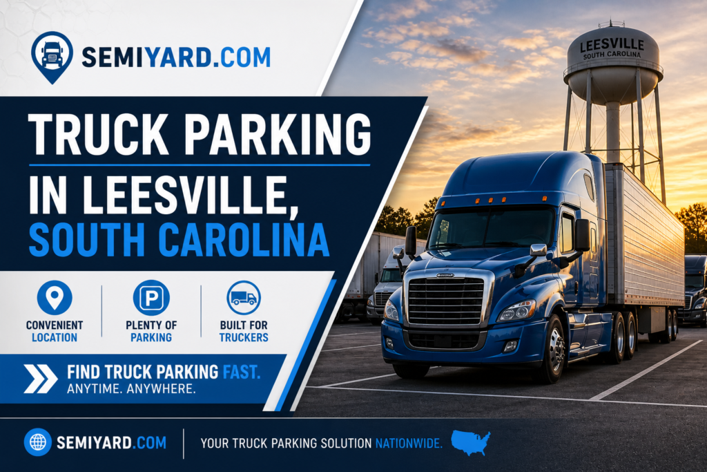 Truck parking in Leesville, SC