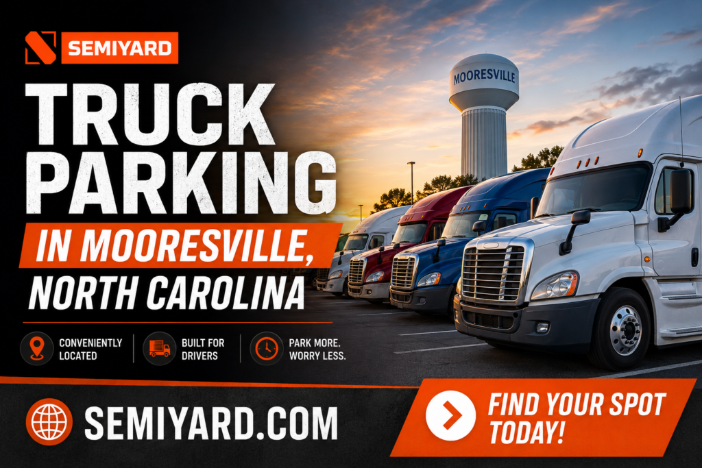 Truck parking in Mooresville, NC