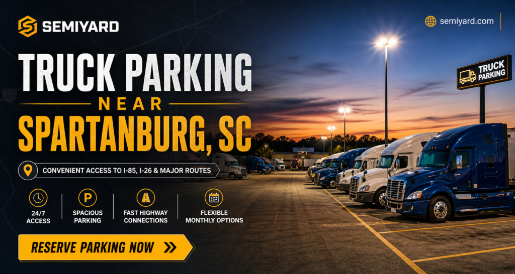 Truck parking in Spartanburg, SC