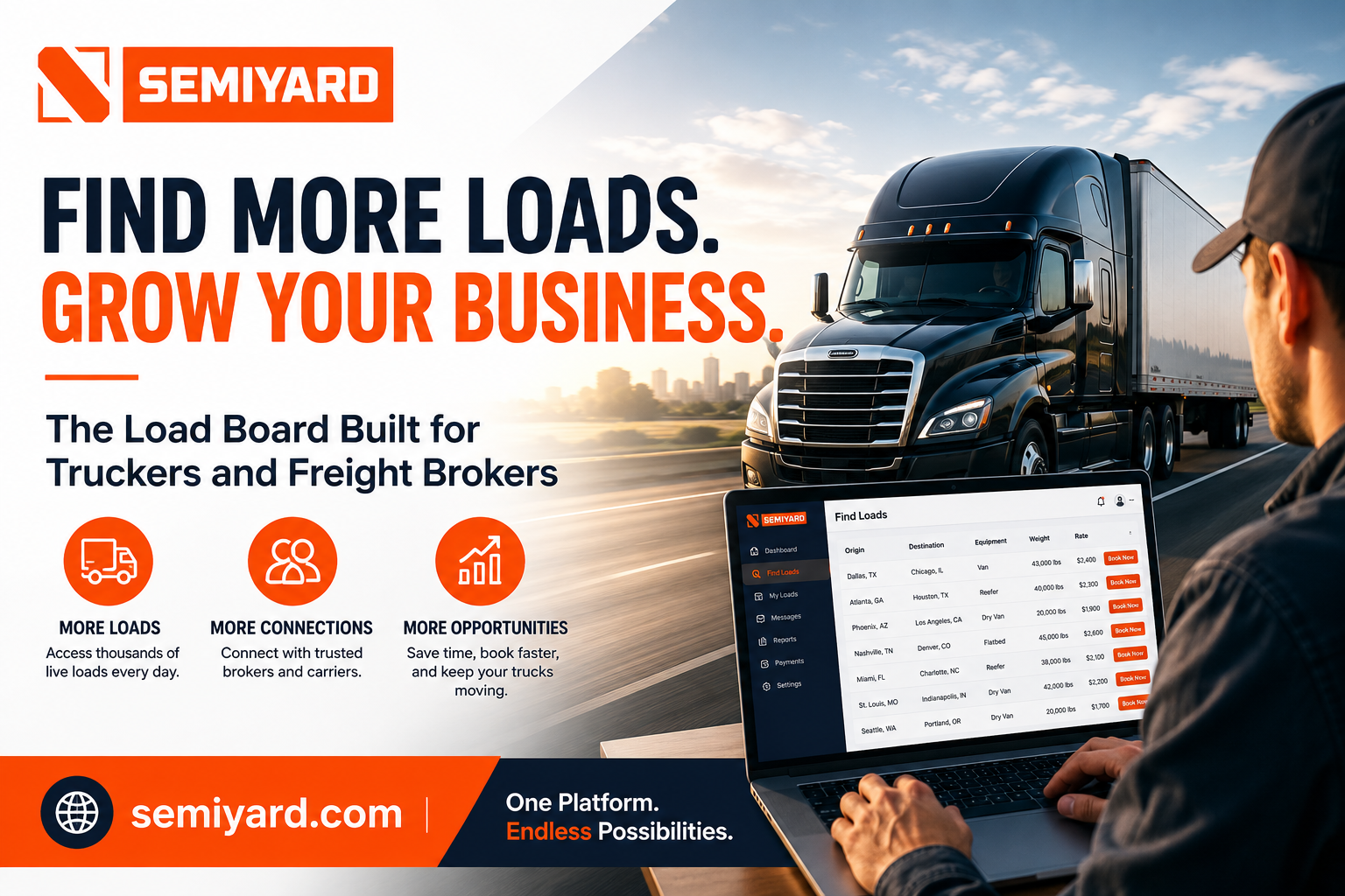 How Does Semiyard's Load Board Work for Truckers and Freight Brokers ...