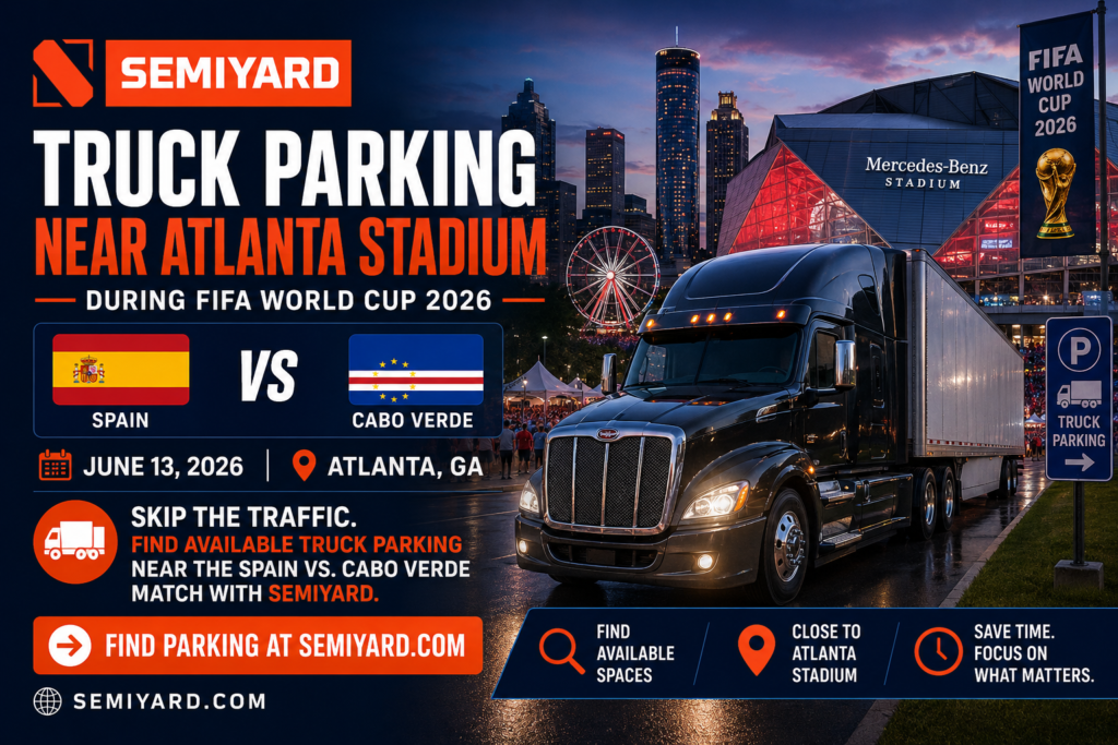 Truck parking near Atlanta stadium