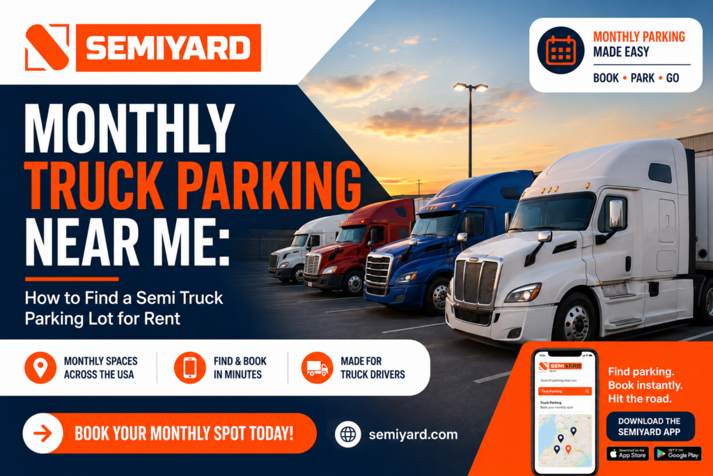 Monthly truck parking made easy