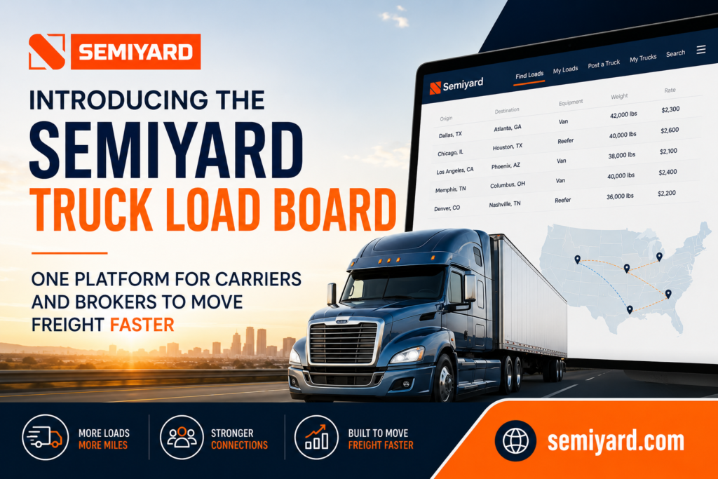Semiyard truck load board