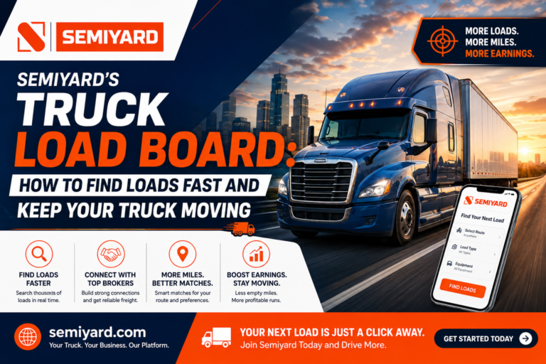 Semiyard Truck Load Board Banner