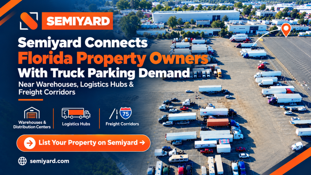 Semiyard Connects Florida Truck Parking