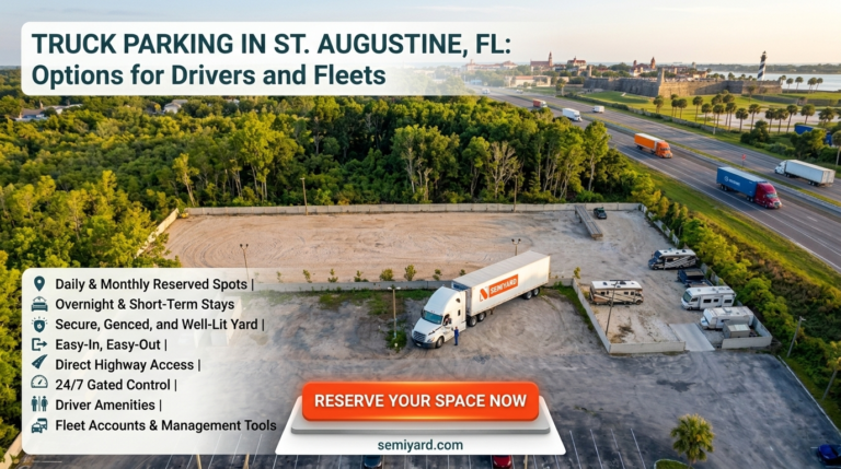 Truck Parking in St. Augustine, FL