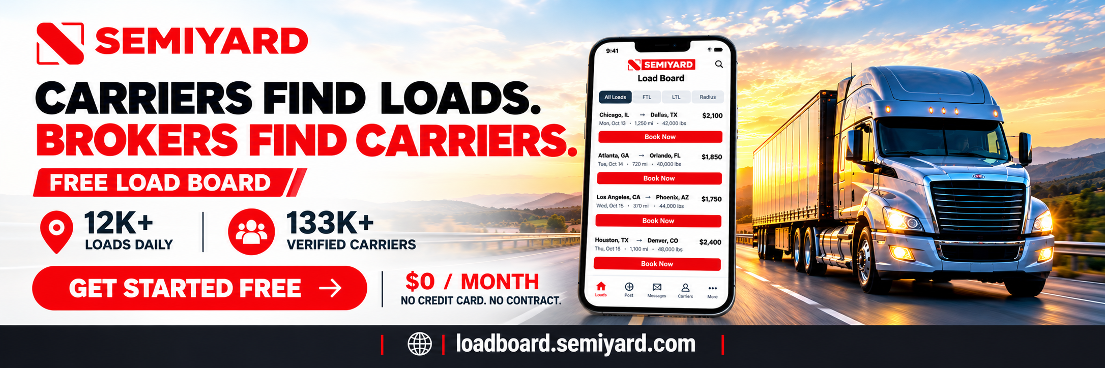 Semiyard Load Board