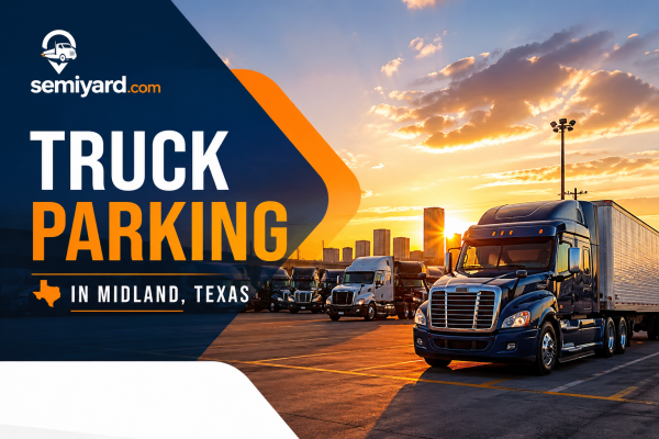 Truck parking at sunset in Midland