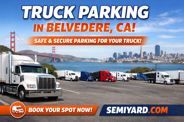 Truck parking in Belvedere, CA
