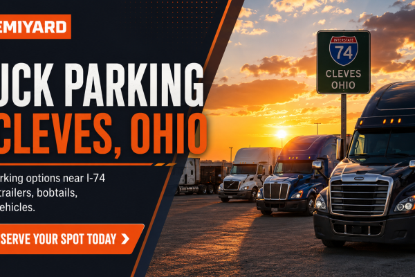 Truck parking in Cleves, Ohio