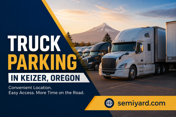 Truck parking in Keizer, Oregon